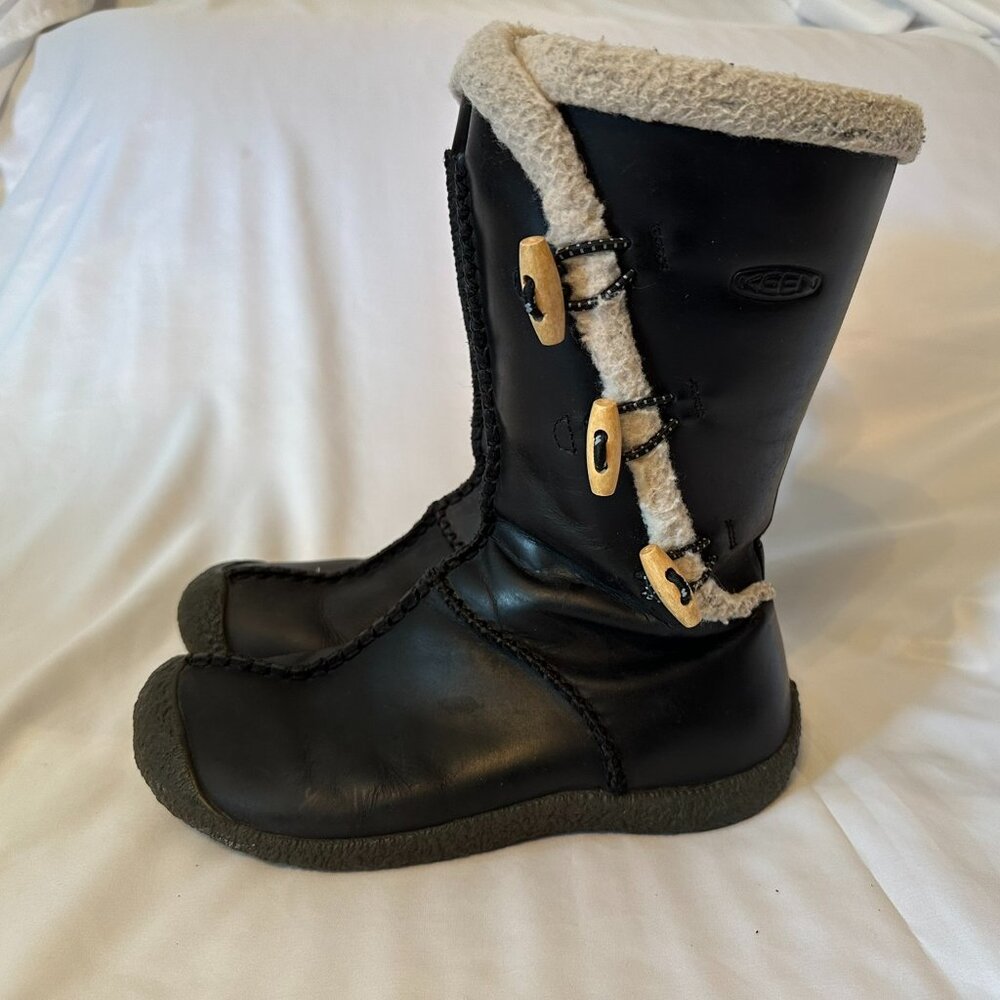 Keen Kaley Black Boots W Sz 7.5
